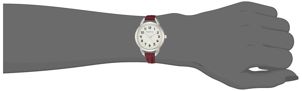 ALIAS Analog Watch Amalfidia Waterproof Leather Strap White Dial Red (Arias) WW20024A-148 Women's