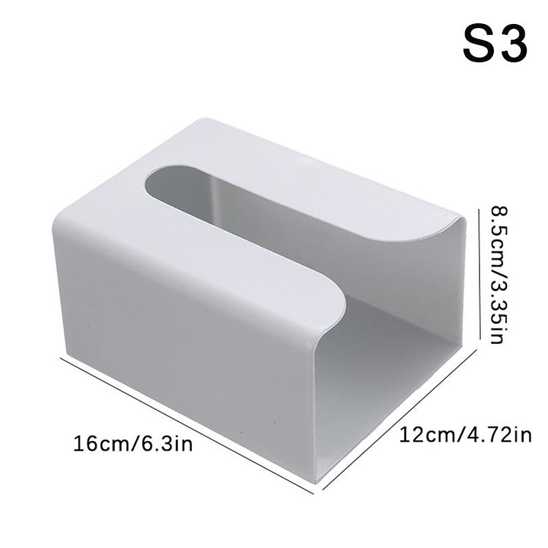 Wall Mounted Tissue Box Waterproof Self Adhesive Napkin Holder Home Disposable Gloves Storage Box Kitchen Paper Organizer Case