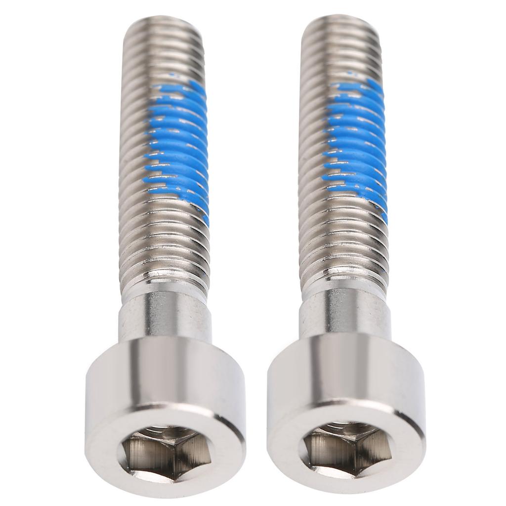 2 шт. Болты выноса руля велосипеда M6x30 мм для горного и шоссейного велосипеда, винты крышки рулевой колонки, серебристые