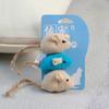 3 шт., кошка, котенок, играющий в плюшевую имитацию крысы, мыши, жевательная игрушка для царапин, укусов