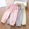 Girls' Cropped Pants for Spring Children's Leggings for Summer Thin Baby Pants Casual Pants