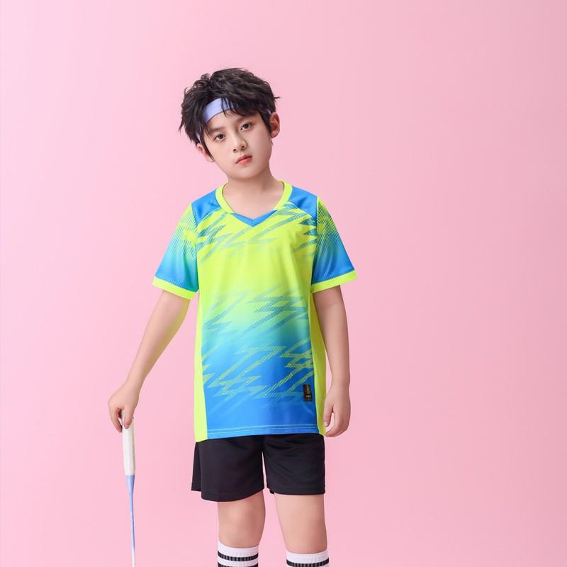 Unisex Youth Adult Sports Training Set Quick Dry Breathable Milk Silk Jersey Badminton Football Volleyball