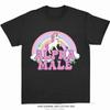 Alpha Male Unicorn Tee Rainbow Graphic Tees Funny T-Shirts Women Fashion Hip Hop Men Tops Cotton Unisex Aesthetic Clothing