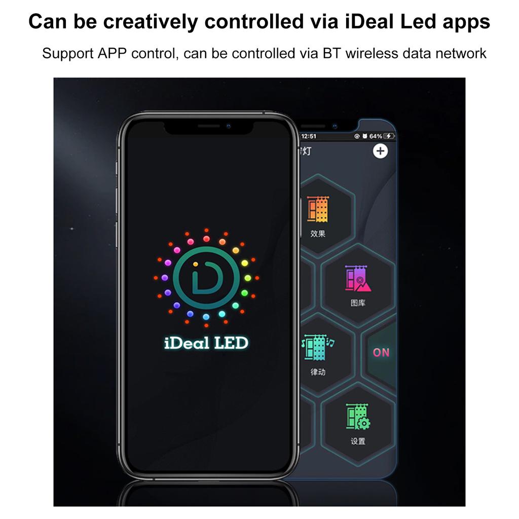 APP Умные светильники для штор BT Illusion Point Control Кожаные гирлянды для отдыха в помещении и на открытом воздухе