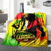 Bob Marley Customize Your Name Blanket Lightweight Personalized Blanket Warmthful Decor Versatile for Office Chair Nap Bedding Couch
