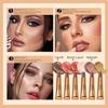 QIBEST 1PCS Liquid Blush Velvet Matte Blusher Face Pigment Lasting Beauty Natural Cream Cheek Tint Orange Peach Blush Makeup 15g