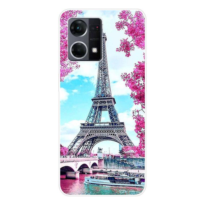 Для OPPO Reno7 Reno 7 4G чехол Мягкая силиконовая задняя крышка чехол для телефона с рисунком мультфильма Креатив