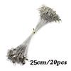 20PCS Antibite Steel Fishing Line Wire Lead Fishing Accessories Lead Core Traction Rope Fishing Line