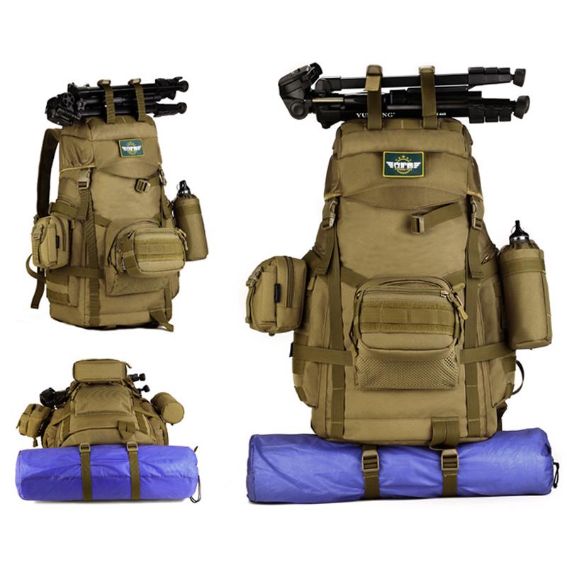 60L 3D Nylon Outdoor Sport Military Tactical Climbing Mountaineering Camping Hiking Trekking Bag