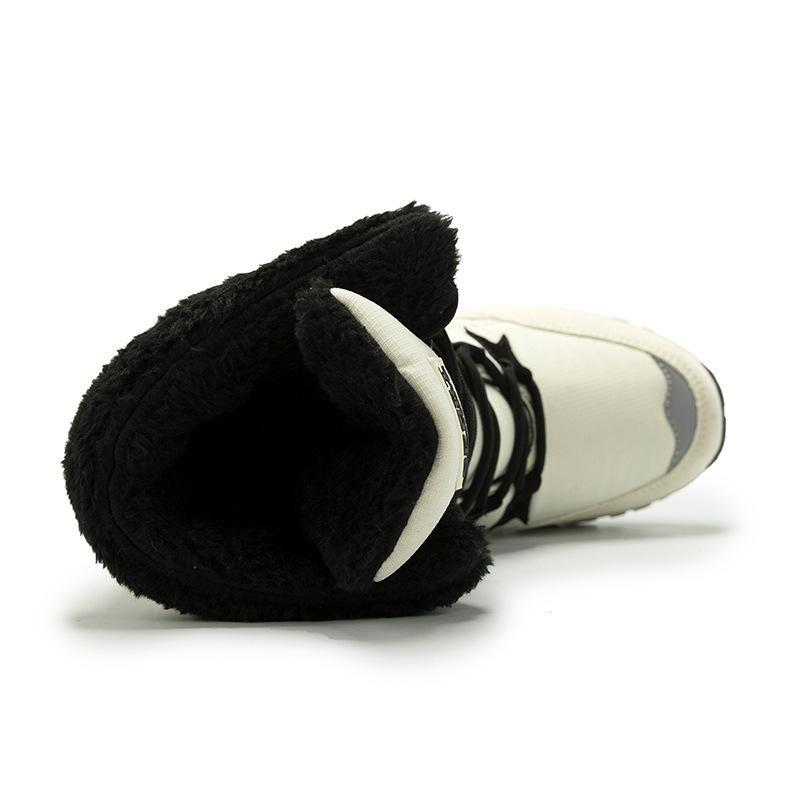 Хлопковая обувь на зиму, уличная, толстая, теплая, хлопковая обувь, высокие зимние ботинки, дикие, с плюшевой подкладкой, хлопковые ботинки, противоскользящие
