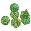 Metal DND Dice 7pcs DND Polyhedral Dice Set for DND Role Playing Game Board Game Accessories
