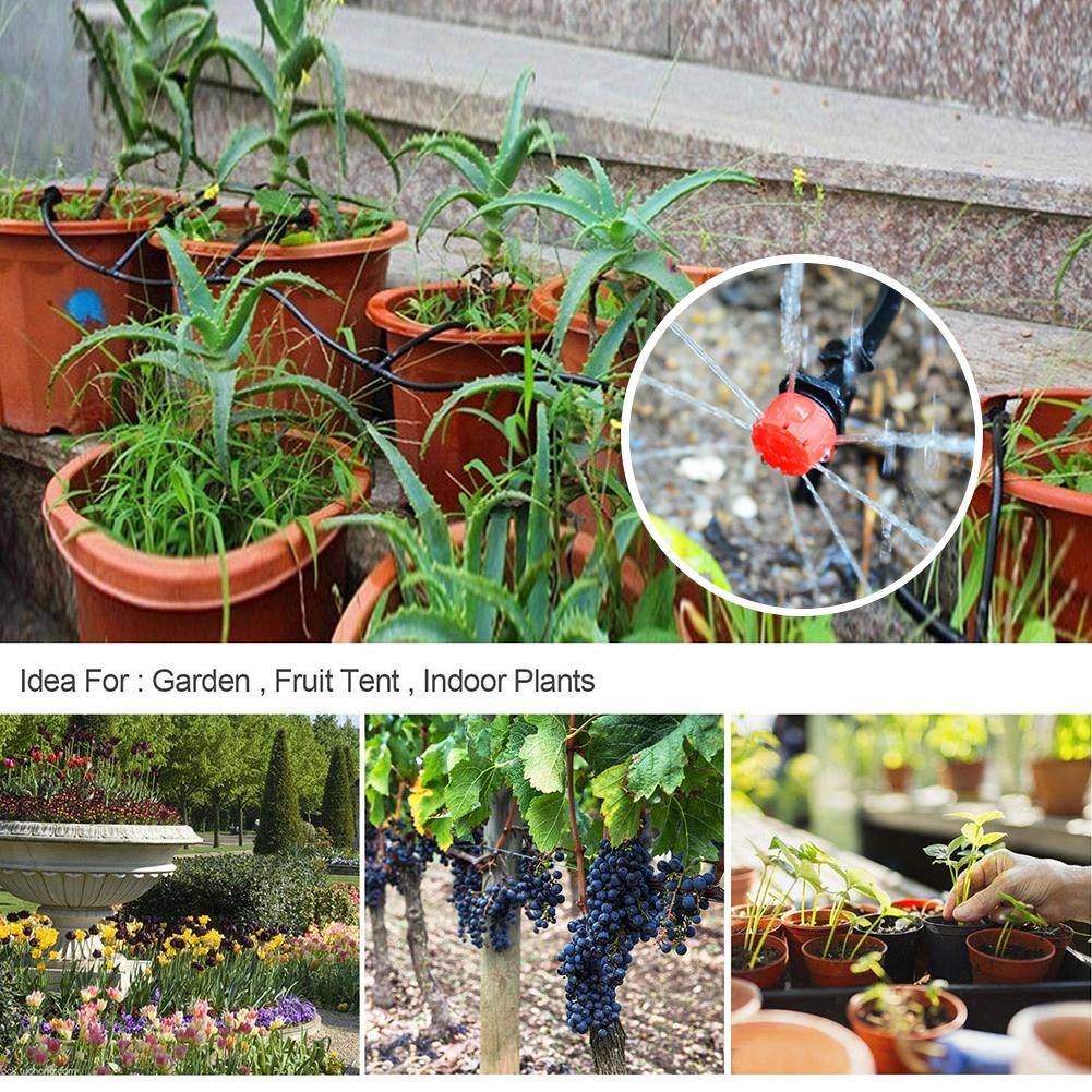 100pcs Watering Sprinkler Garden Anti Drip Mist Irrigation Sprinkler Automatic Watering Spike for Plants Irrigation System Drip