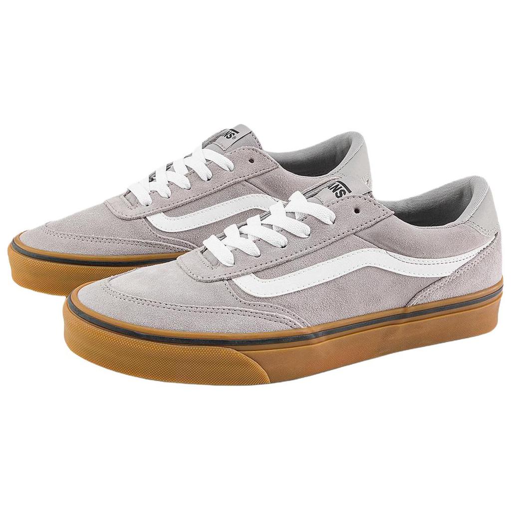 Vans Brooklyn Ls Удобные Универсальные Прочные Низкие Кеды для Скейтбординга Мужские кроссовки Серые VN000D7QKAQ