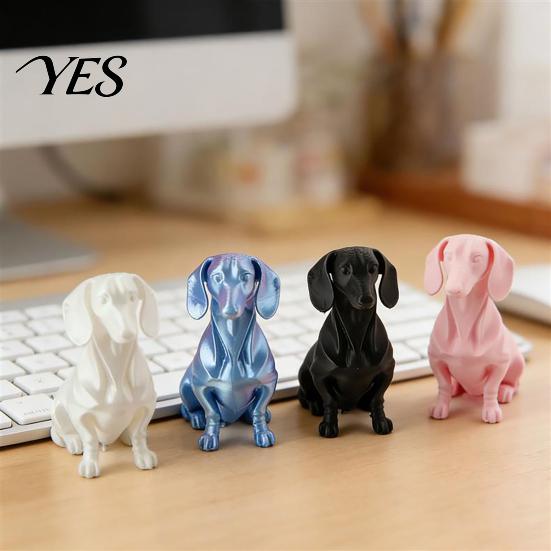Маленькая игрушка для собаки, декоративное украшение, 3D-печатная фигурка таксы с подвижными суставами, декоративная миниатюрная статуэтка-скульптура для декора дома и офиса