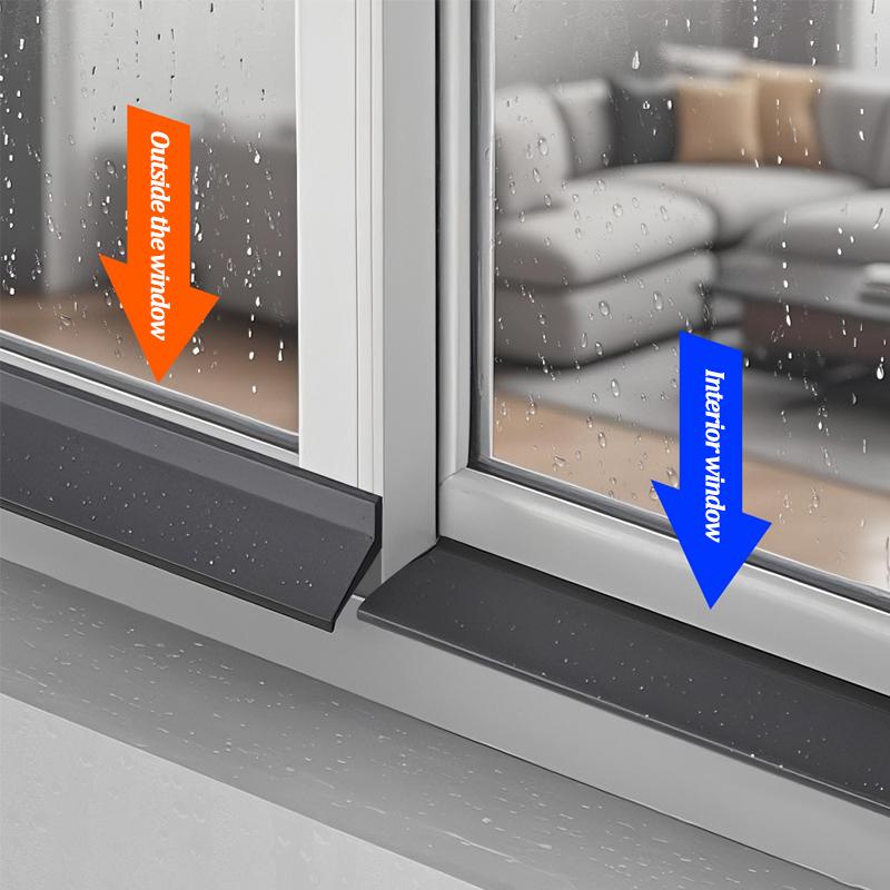 1m Window Sealing Strip,Sliding Window Weatherproof Barrier for Rain Wind Insulation,Balcony Door Flash Board Waterblocking Seal