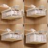 Large Capacity Underwear Storage Basket Under Shelf Pure Color Hanging Organizer Under Cabinet Basket Design