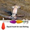 9CM/27G крючок для ловли кальмаров с разноцветными бусинами, двухслойный вертлюжный крючок-зонтик, крючок для ловли каракатицы, рыболовный крючок для ловли в пресной и соленой воде