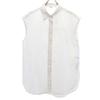 Mila Owen No Sleeve Shirt White Women Used
