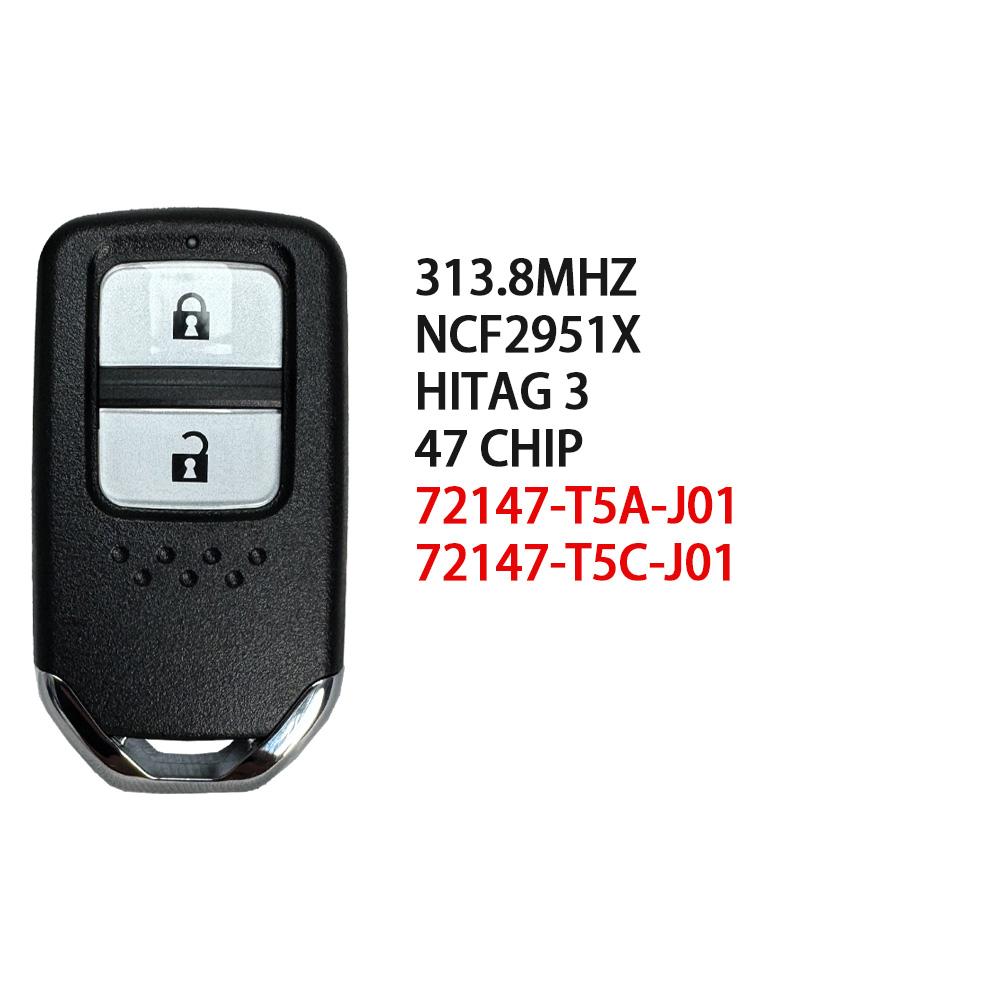 SUPERKY 313,8 МГц для Honda City Jazz Fit Civic Shuttle Vezel CR-V 5 Door EX Odyssey EX SE ID47 чип дистанционный ключ от машины KR5V1X