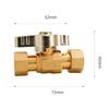 Union Ball Valve 1/2" -3/4" Brass Double Female and Male Thread Valve Water Pipe Switch Gas Straight To Tap Water