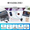 Мышь Sanwa Direct Bluetooth, тихая, перезаряжаемая, с возможностью сопряжения нескольких устройств, 4 устройства, совместимая с iOS, 5 кнопок [оснащена кнопками «назад»/«вперед»), синяя LE