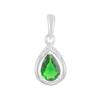 Silver Pendant with Nano Emerald 0.605ct (2192237)