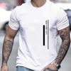 Men's Cotton Summer Fashionable Casual Loose Plus Size Printed Slim Fit Round Neck Short Sleeved T-shirt Top