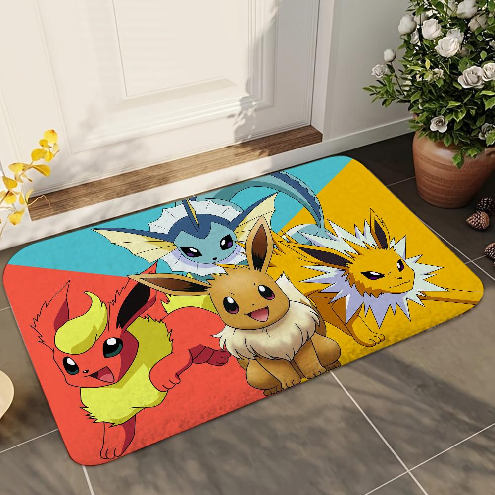 1pc B-Bandai P-Pokemon Bathroom Absorbent Mats Anti-Slip Mats Home Decor Supplies Carpets Home Kitchen Floor Mats