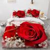 Oil Painting Flowers Digital Printing Polyester Bedding Sets Adult Bedclothes Quilt Art Duvet Cover Set Single King Queen Size