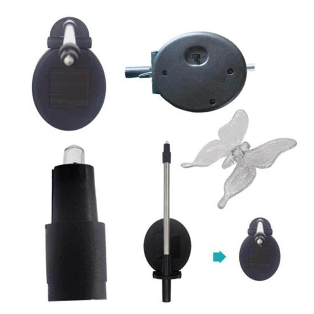 3шт открытый сад двор светодиодные бабочки стрекозы формы солнечного декора газон лампы