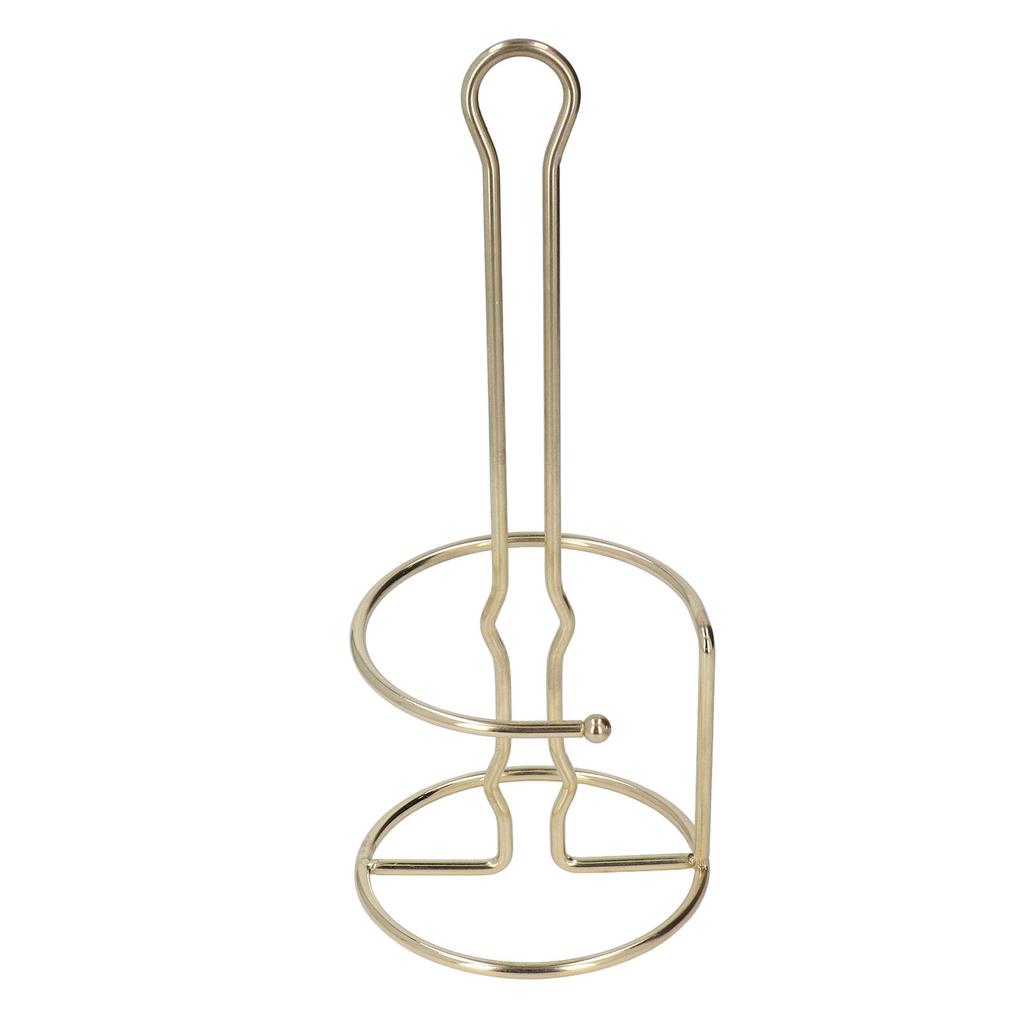 Tissue Reserve Holder Electroplating Bright Vertical Style Gold Iron Easy Cleaning Toilet Paper Stan