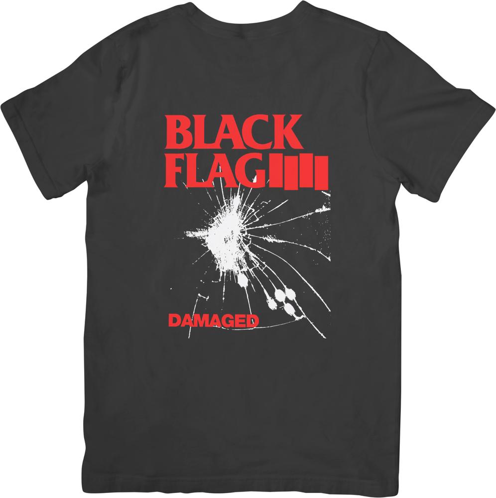 Black Flag music Vintage Retro Fit for Unisex women Quality Cotton TShirts