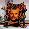 1pc THE SHINING Outdoor Flannel Blanket, Cozy & Warm Soft Te Playful Design, Napping Camping,