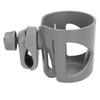 Stroller Cup Holder Large Caliber Designed Adjustable 360 Degrees Universal Rotation Gray