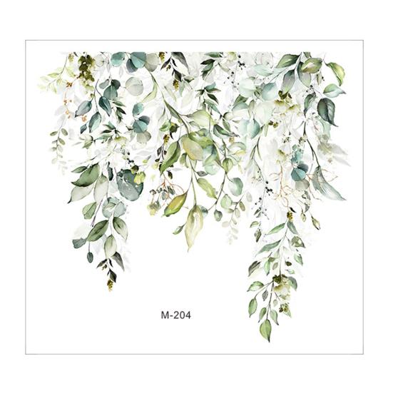 Наклейка на крышку сиденья унитаза, самоклеющаяся, сильная липкость, водонепроницаемая, съемная, листья растений, цветы, наклейка на крышку унитаза