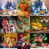 DIY 5D Diamond Painting Fruit Feast Diamond Mosaic Cross Stitch Kits Home Decoration Full Round Diamond Embroidery