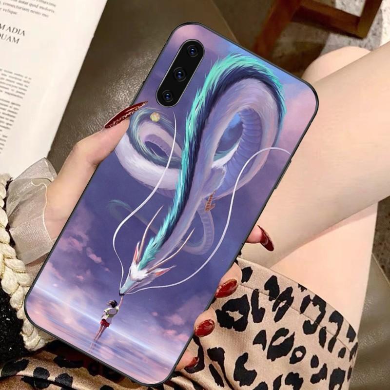 Чехол для телефона «Унесенные призраками Тоторо» для Samsung A91 A81 A73 A72 A71 A30S A20 A12 A13 A52 A53 4G 5G, мягкий черный чехол для телефона