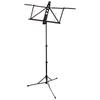 ARIA AMS-100 Lightweight Aluminum Music Stand, Approximately 650g, Black, Includes Dedicated Pouch