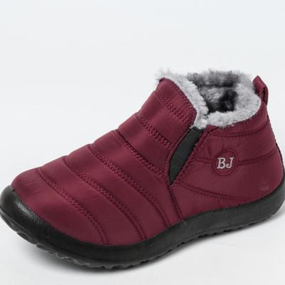 Женские ботинки Слипоны Зимняя обувь Женские ботильоны Ботас Мухер Водонепроницаемые Снежные ботинки Женские Плюшевые Балетки Повседневная обувь 35-44 WSH4162