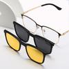 6127 Men's Half-Frame Magnetic Multifunctional Sunglasses: Polarized & Prescription-Compatible
