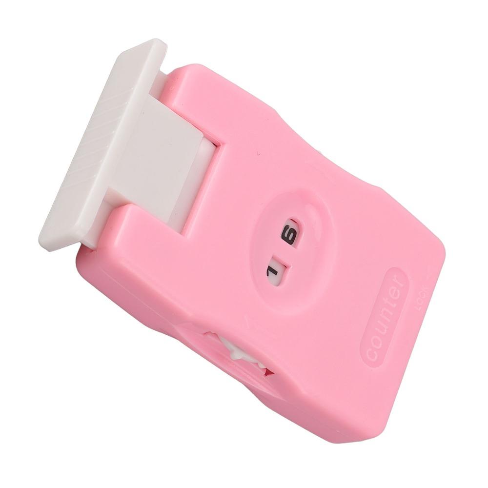2Pcs Slide Type Knitting Stitch Counter Lightweight Design Manual Counting Tool For DIY Craft