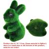 1-10 шт. Реалистичный Пасхальный Кролик Зеленый Пенопласт с Флоком 3D Моховой Кролик Садовый Декор Ремесленное Украшение Сезонное Весеннее Домашнее Украшение