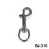 1PC 65-120MM 304/316 Stainless Steel Diving Single-Head Hook 360° Rotation Quick Release Spring Buckle BCD Scuba Equipment Accessories #470465