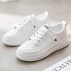 2025 весна маленькие белые туфли новая корейская версия женские студенческие туфли на платформе с увеличенным каблуком спортивная обувь повседневная обувь уличная фотография D08