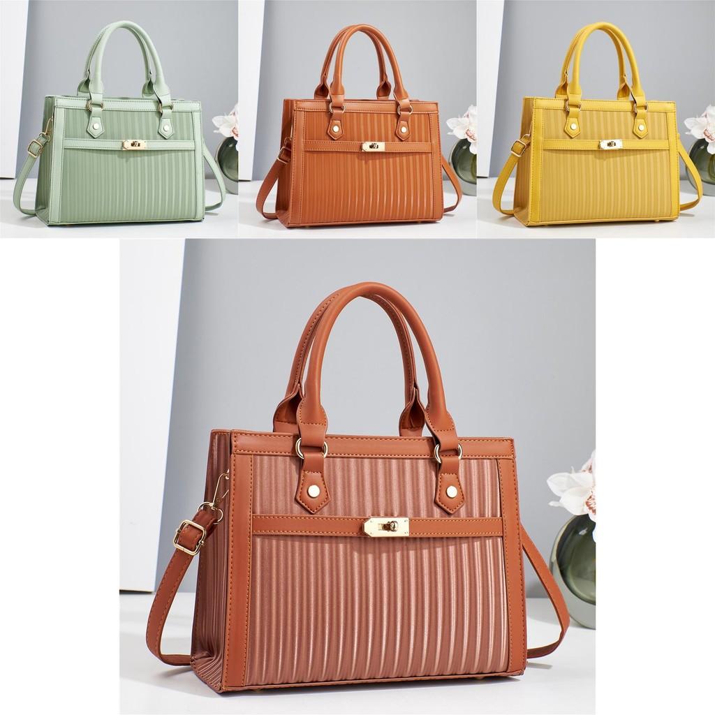 Fashionable New Patchwork Stripe Tote Bag Stylish Versatile Shoulder Bag For Daily Use