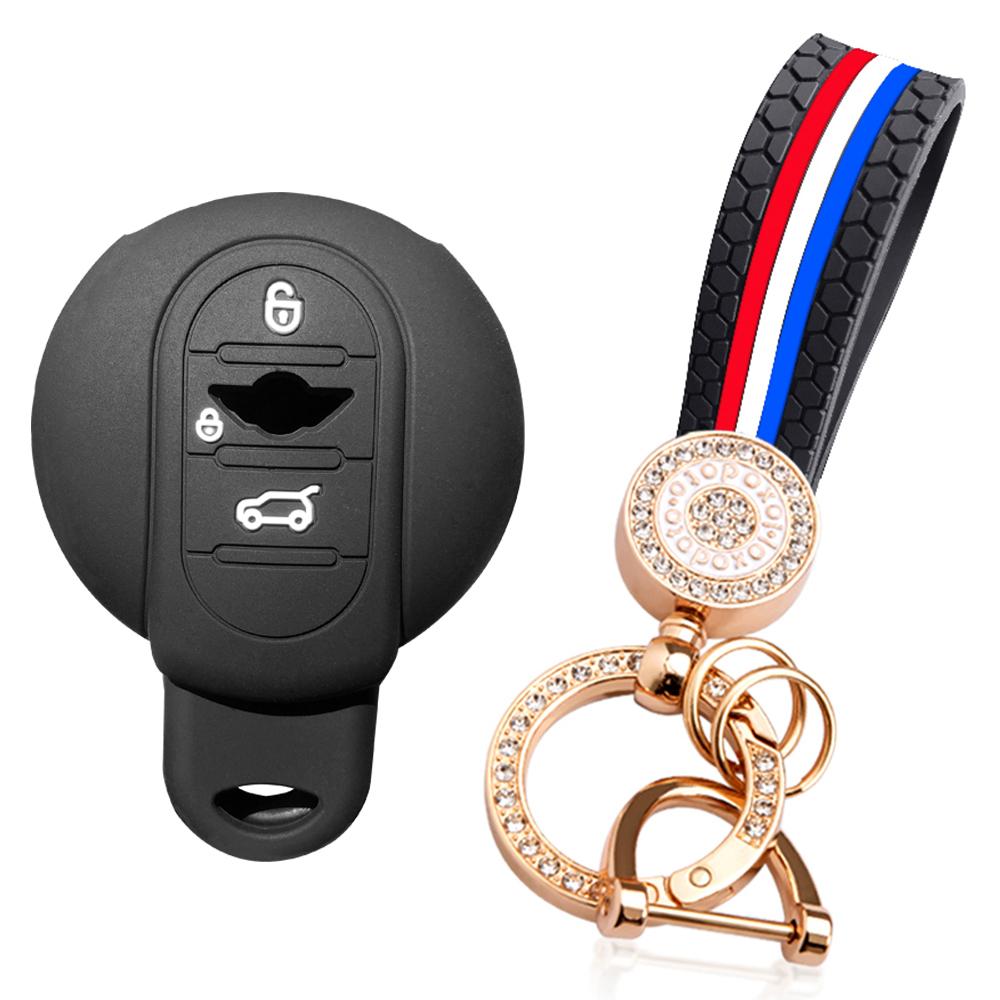 Чехол для ключа-брелока для автомобиля для MINI Cooper F54 F55 F56 F60 One D S JCW Clubman Countryman Защитный держатель