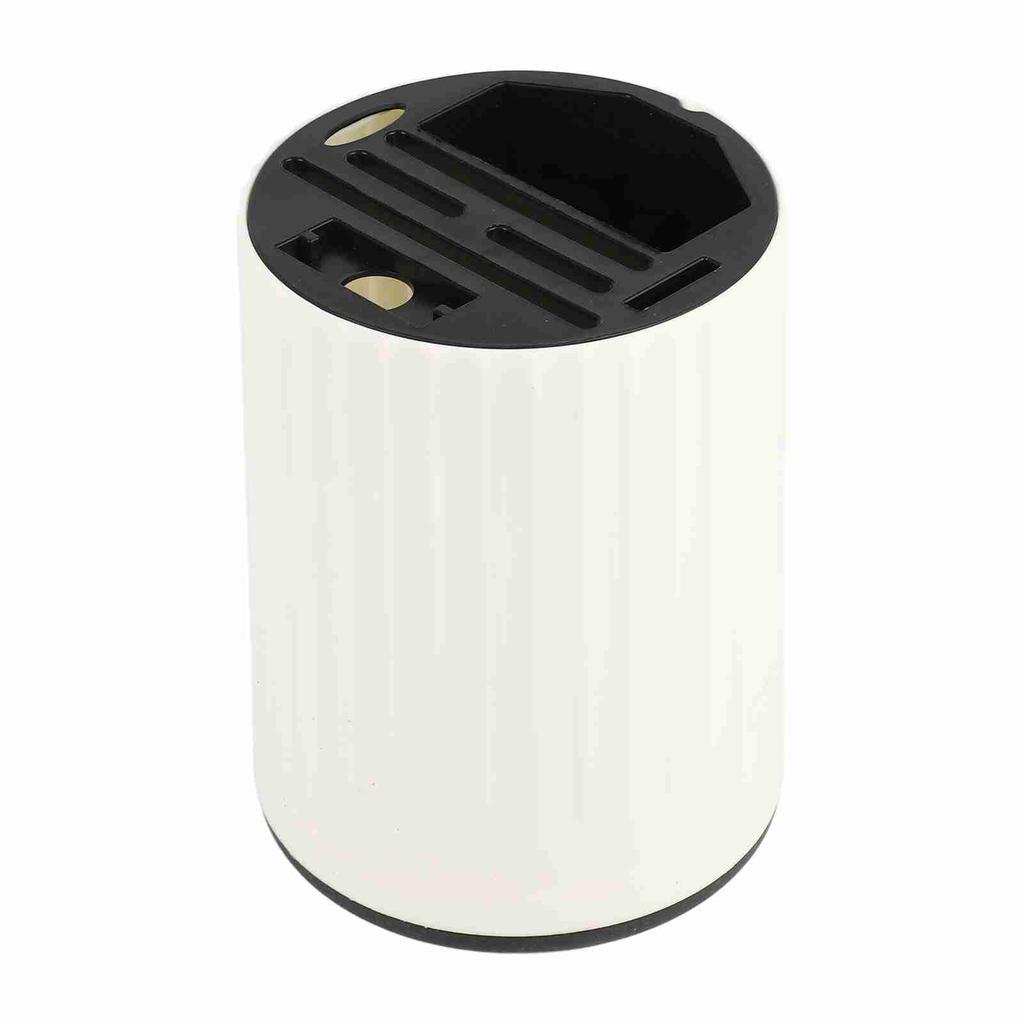 Cylinder Kitchen Cutter Holder 360 Degree Rotation Multiple Slot Knife Block Holder for Knives