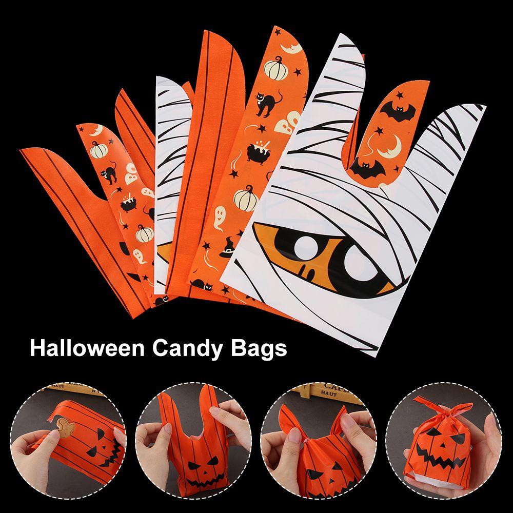 Bat Pumpkin Party Supplies Halloween Decoration Halloween Candy Bags Baking Packaging Cookie Bag