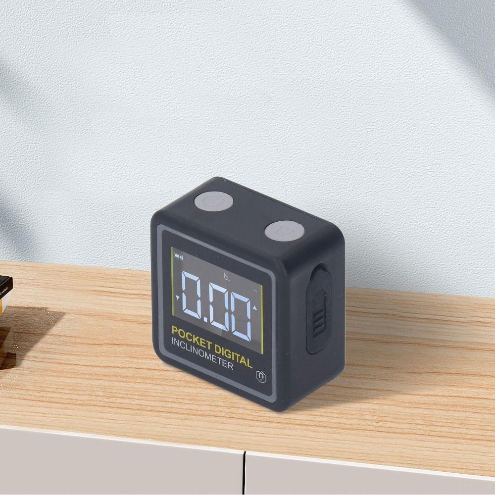 Waterproof Electronic Angle Protractor LCD Backlight Angle Finder Level Gauge  Construction
