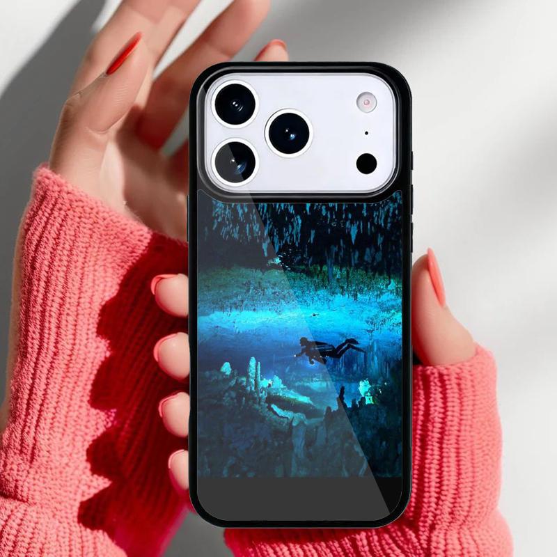 Scuba Diver Diving Phone Case for iPhone 17 Air 16e 15 14 13 Pro Max Back Cover for 12 11 Pro Coque